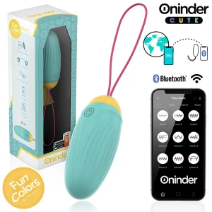 ONINDER CUTE - ÅUF VIBRO-ROTATIF EN SILICONE AVEC PIERRE PRÃCIEUSE - APPLICATION GRATUITE DANS LE MONDE ENTIER